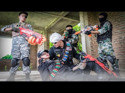 Banana TV : Missile Squadron Skill Nerf Guns Fight High-tech Crime NERF WAR Gold Couple