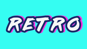 3D Retro Text Effect in Photoshop - Photoshop CC Effects Tutorial
