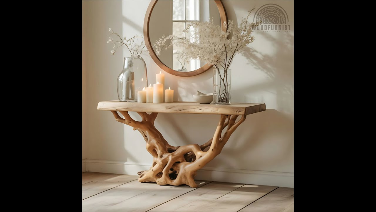 Tree Root Console Table | Handcrafted Organic Wood Furniture ...