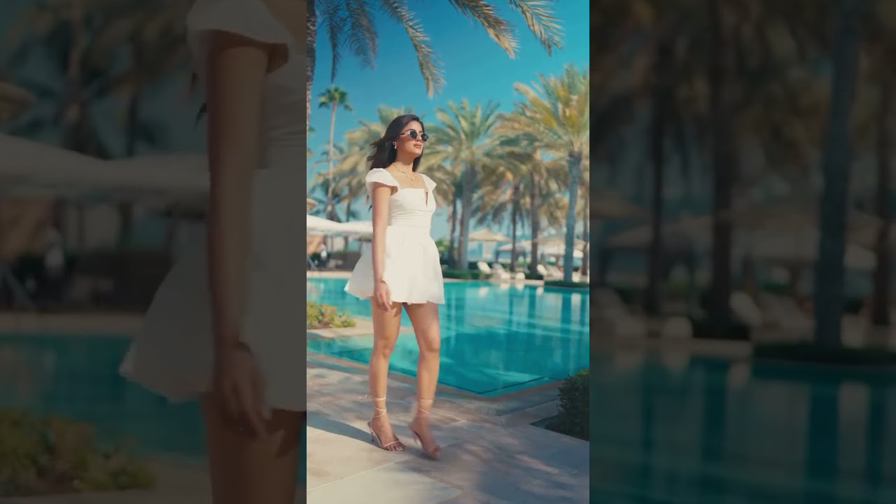 Elegant Puff Pleated Hem A line Dress