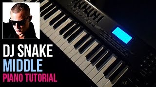 Video thumbnail of "How To Play: DJ Snake feat. Bipolar Sunshine - Middle (Piano Tutorial)"