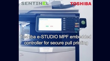 Toshiba e-STUDIO embedded secure pull printing solution, Sentinel printing software