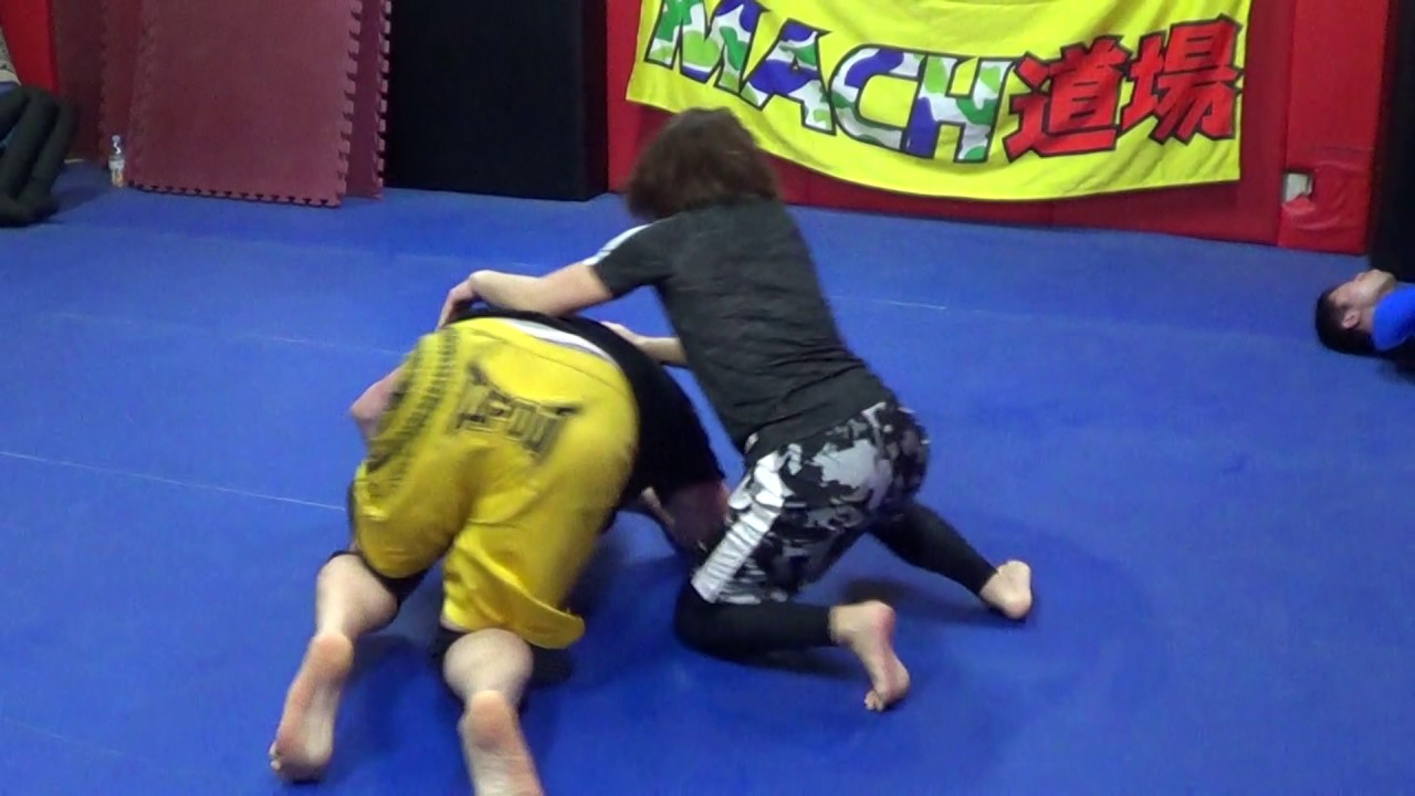 Asian girl mixed wrestling