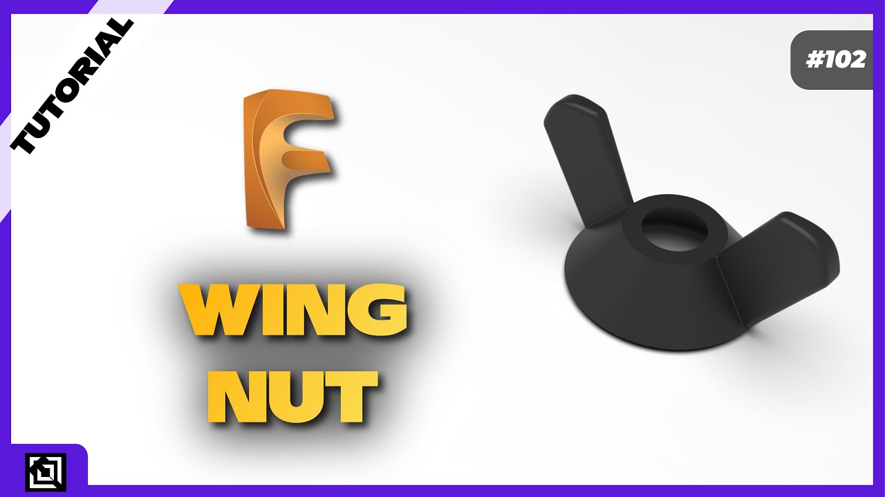 Design a Wing Nut in Fusion 360 Fusion 360 Tutorial 2021 It’s made