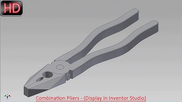 Combination Pliers - (Display in Inventor Studio) (Video Tutorial) Autodesk Inventor