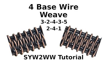 Wire Weave Tutorial #1 | 4 Base Wire Pattern
