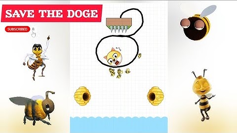 SAVE THE DOGE 🐶🐝 PUZZLE GAME