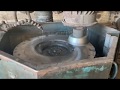 Detroit Diesel flywheel resurfacing and bearing removal