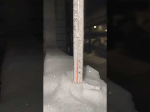 Very cold weather -33°C (-27,4°F)