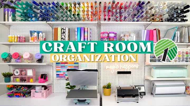 10 GENIUS DOLLAR TREE HACKS TO ORGANIZE YOUR CRAFT ROOM + CRICUT HACKS 🤯 thumbnail