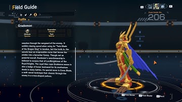 grademon all digivolution/de-digivolution/profile Digimon Story Time Stranger