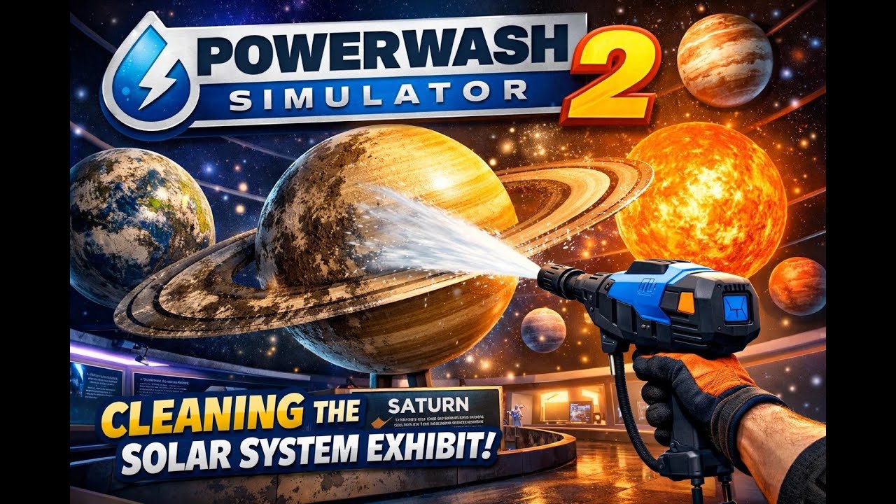 Cleaning Space in PowerWash Simulator is Oddly Relaxing