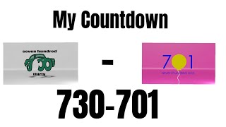 My Countdown 730 - 701