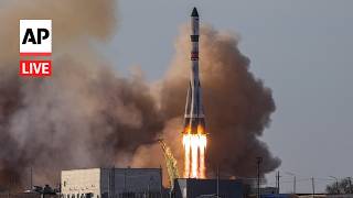 LIVE: Russia’s Soyuz rocket launches NASA astronaut and 2 cosmonauts to space station