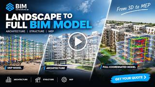 How Does a 3D Building Become a Fully Coordinated BIM Model? Revit MEP. #construction