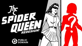 Spider Queen Redesign Vintage Public Domain Hero Gets A Modern Makeover