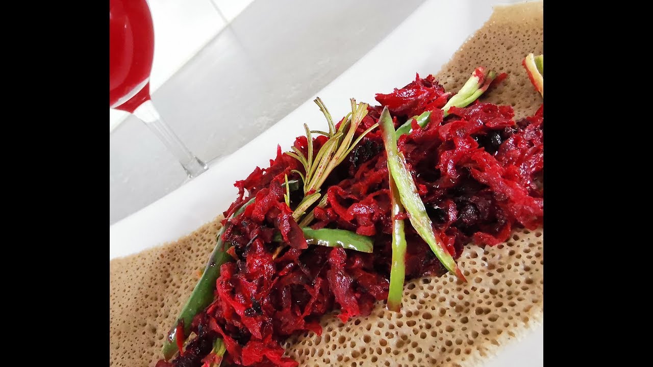 Delicious roasted beetroot ጣፋጭ የቀይስር ጥብስ Vegan Ethiopian cuisine YouTube