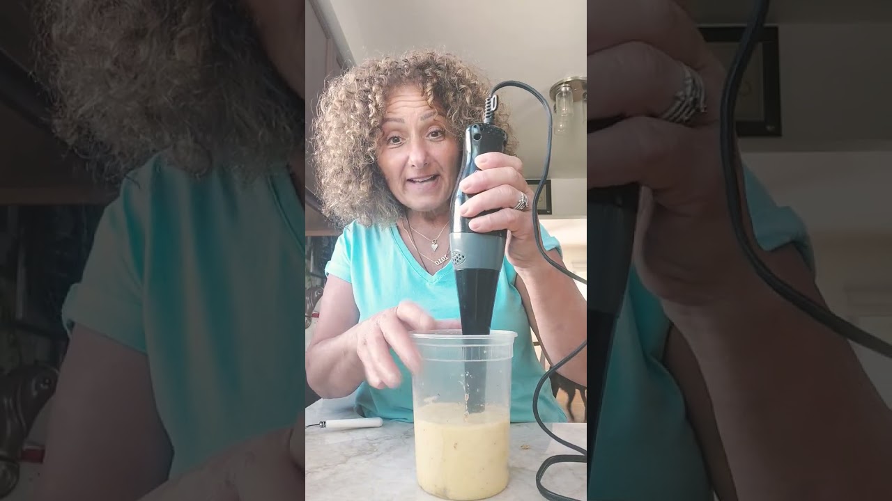 Quickest way to make homemade Mayonnaise with an immersion blender in 2 minutes!!! No Joke !