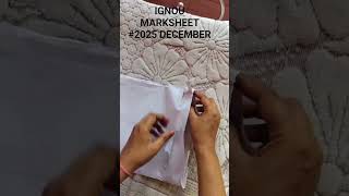 Ignou marksheet unboxing 🙏🥺 #2025 December 🎉✨,#ignou #marksheet #viral #shorts #ignouuniversity