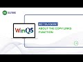 Winqs  did you know about the copy links function in winqs