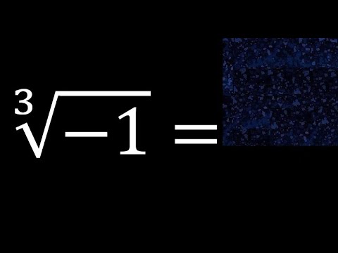 Cube root -1