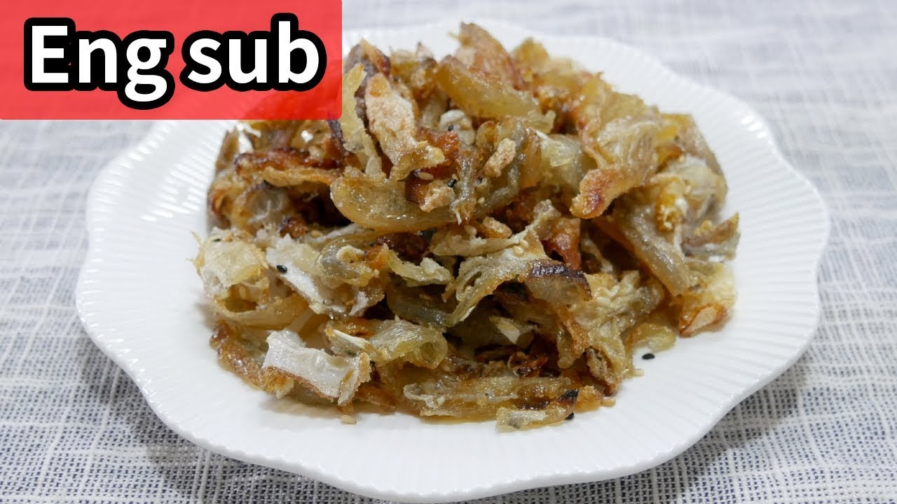 Filefish Recipe Stir fried Dried filefish fillet ( juipo-bokkeum: 쥐포볶음 ) - YouTube