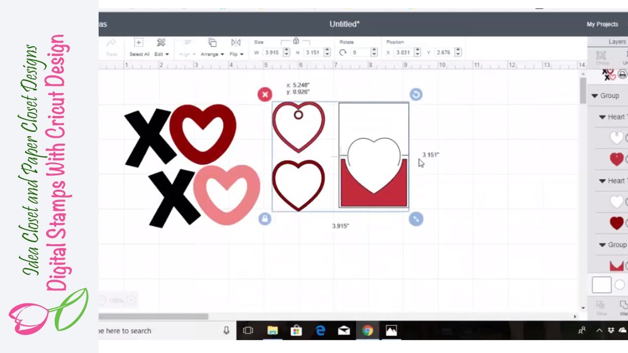 Digital Stamps With Cricut Design Space YouTube
