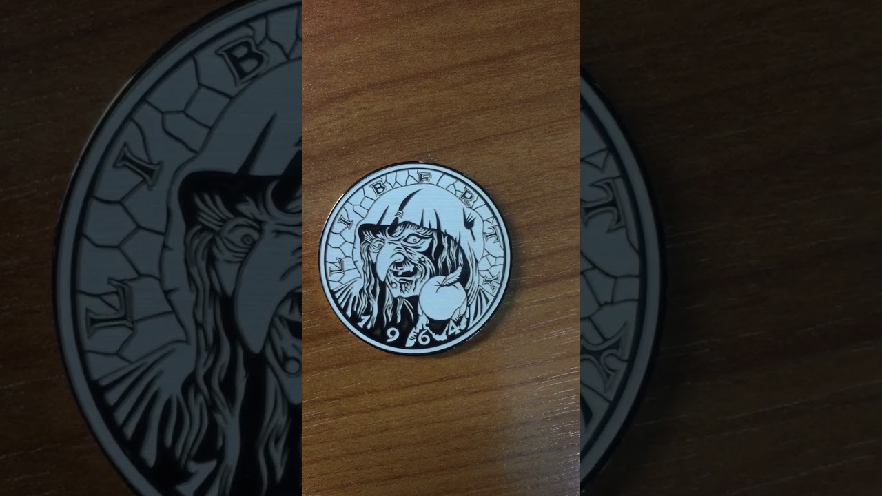 Fiber laser Engraving in dubai (20gm sliver coin) YouTube