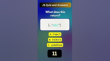 JS Quiz 21 of 1000 | JavaScript Quiz and Answers | Web Development Skills