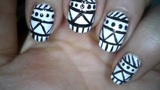 aztec easy patterns nail draw