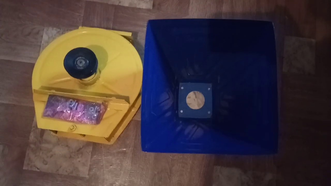 Зернодробилка Токмак под двигатель (видеообзор)