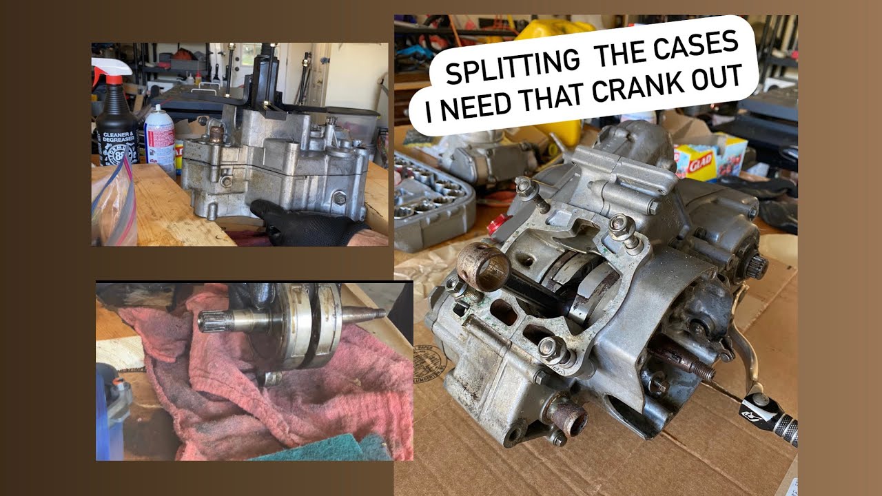 E02 2000 RM 125 Engine removal and case splitting - YouTube