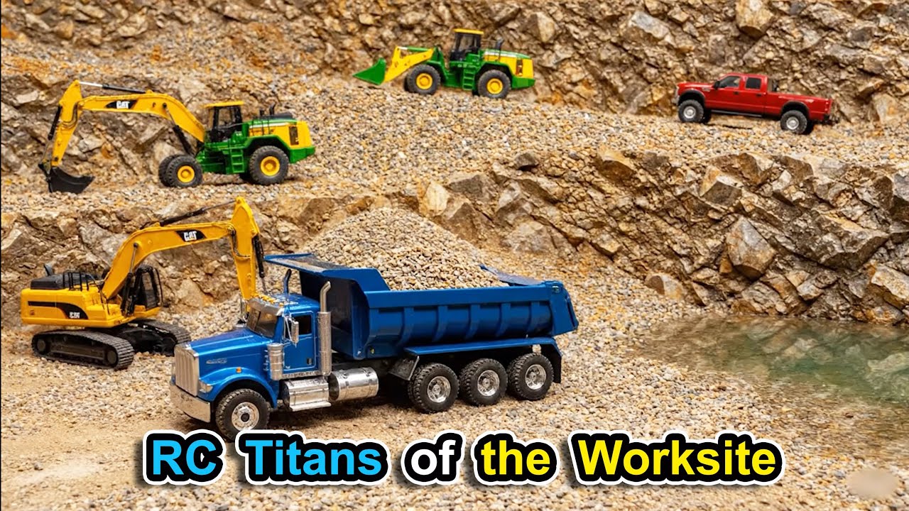 RC Trucks Working at the Worksite