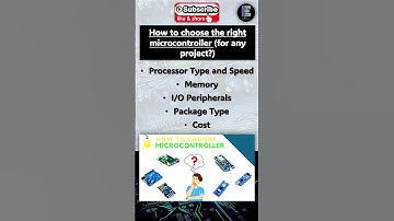 How to choose the right microcontroller (for any project?) #microcontroller #short