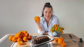 Vegan Chocolate Ganache & Vegan Coffee Cake with Fresh Orange