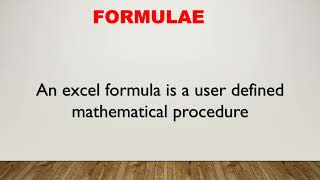 Intermediate excel skills