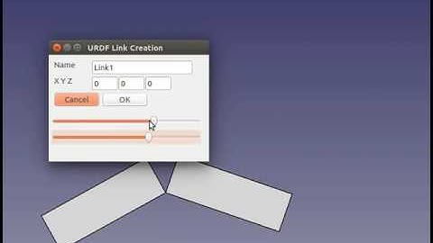 jointControl FreeCAD URDF Workbench