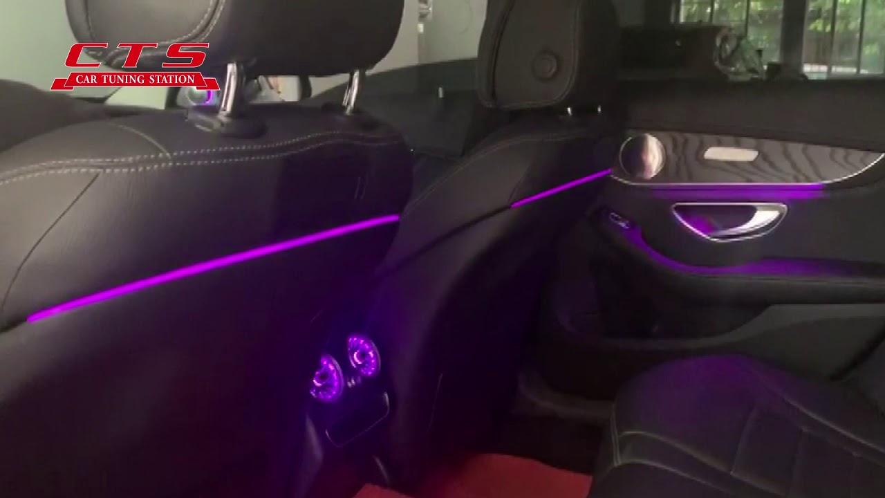 Seat back ambient light for Mercedes Benz W205 C X253 GLC YouTube