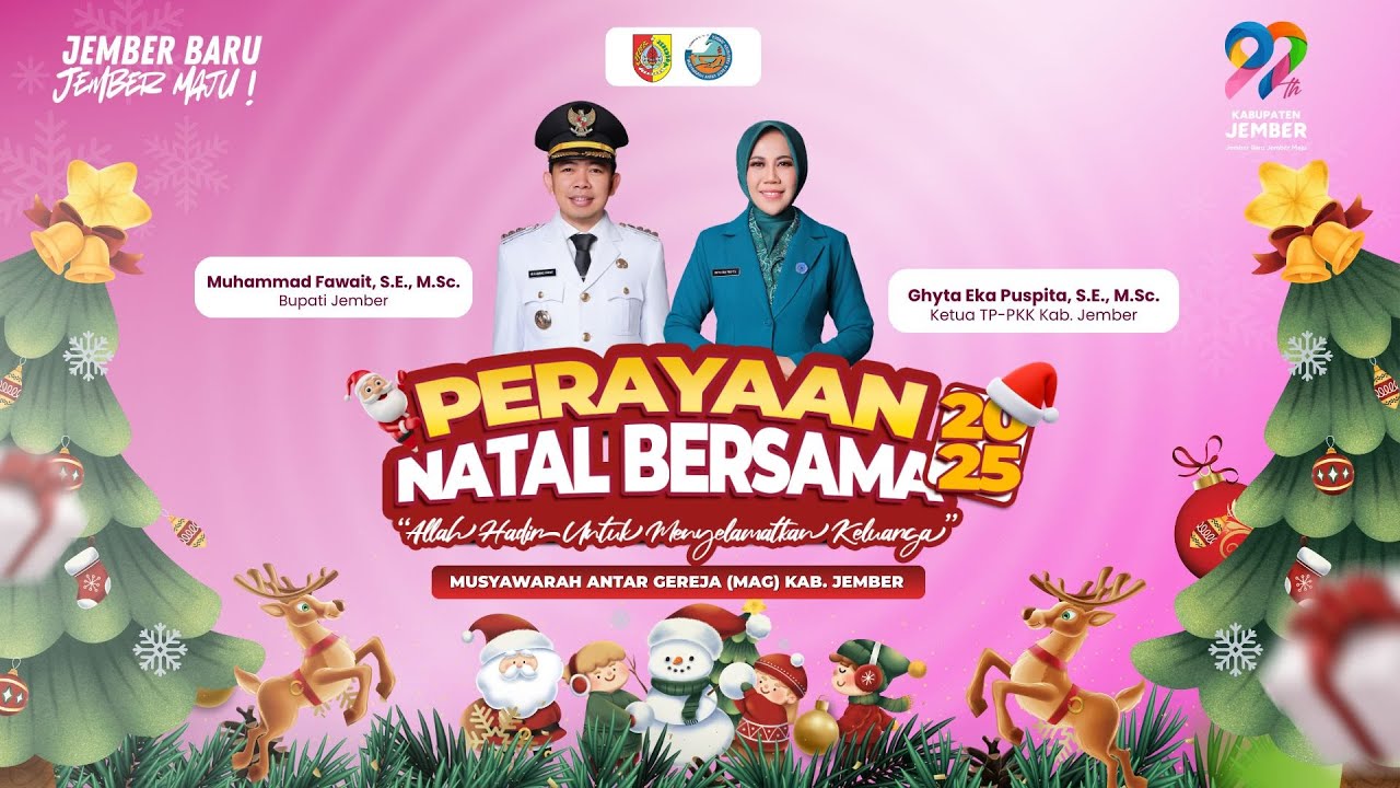 PERAYAAN NATAL 2025 & TAHUN BARU 2026 MUSYAWARAH ANTAR GEREJA JEMBER