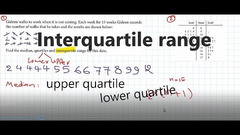 quartiles and box-whisker diagram| iGCSE book, Cambridge curriculum