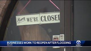 Businesses work to reopen after flooding in Belen