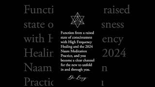 Function from a raised state of consciousness...