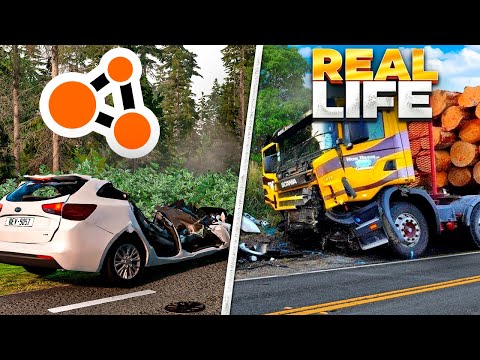 Аварии на реальных событиях в BeamNG.Drive #30