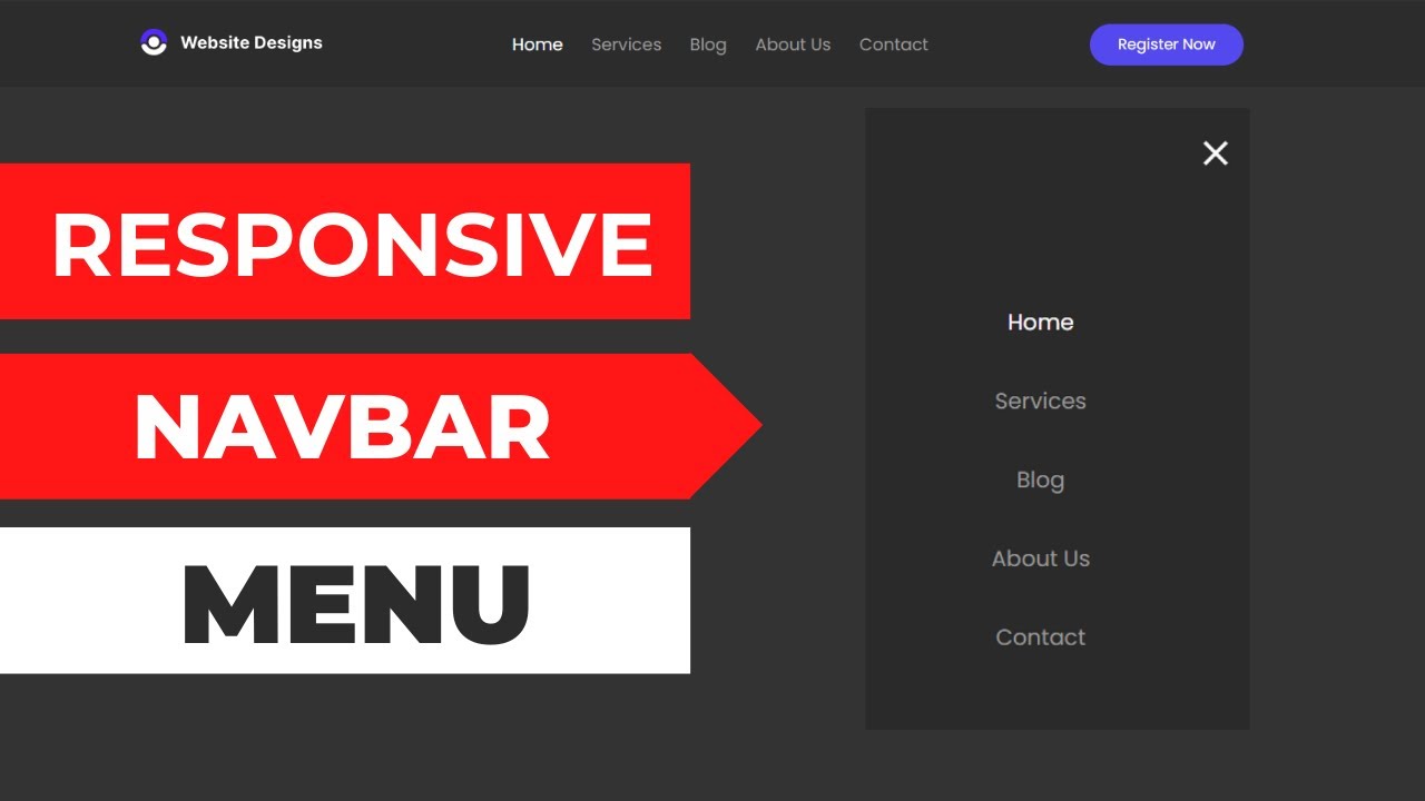 Navbar HTML CSS - YouTube