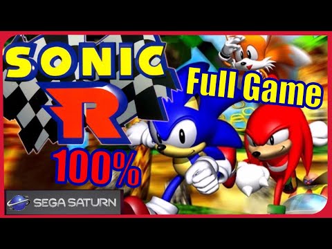 Видео: Sonic R (Sega Saturn). Полное Прохождение