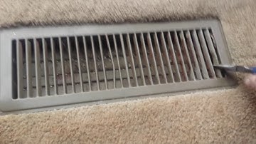 How to remove a floor heater register / floor vent for cleaning