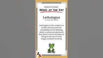 BD: Word of the Day - Lethologica