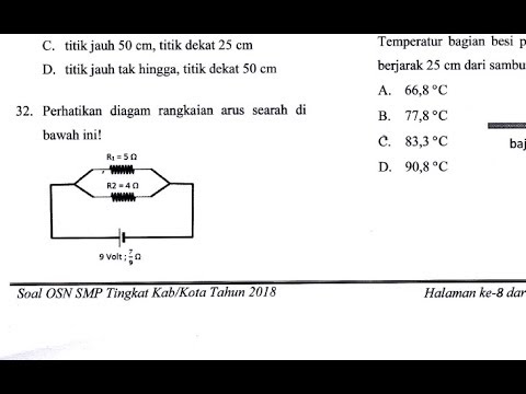 Pembahasan Soal Osn Smp Tingkat Kabupaten 2018 Nomor 32 Youtube