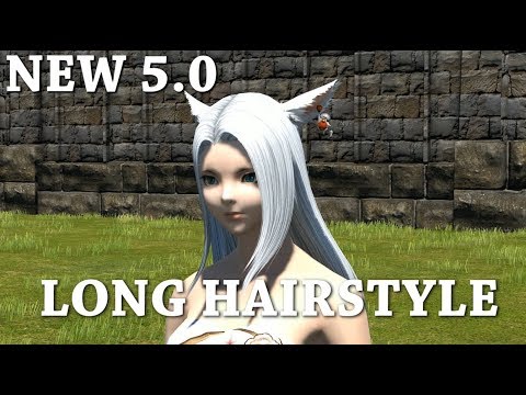 Ffxiv New Long Hairstyle 5 0 Youtube