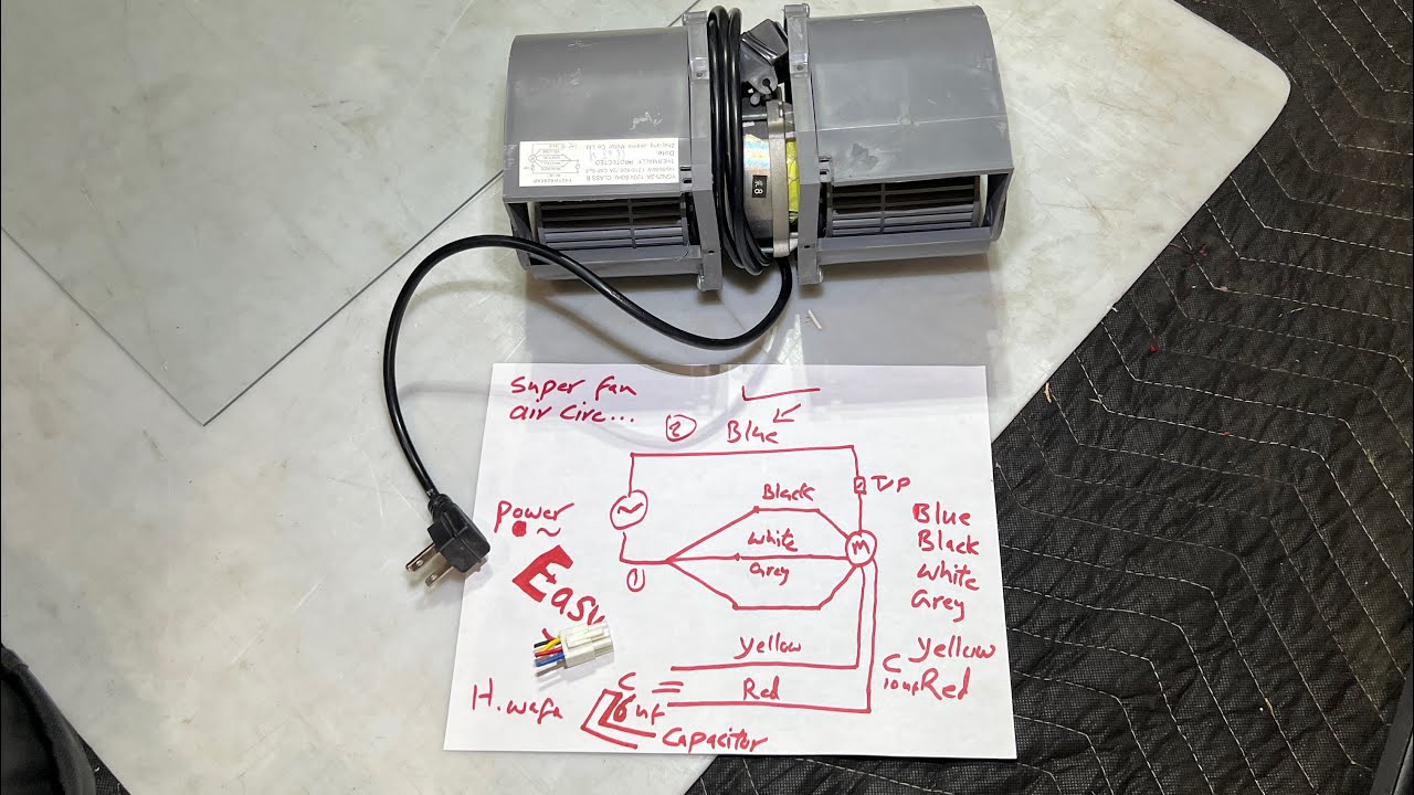 How to rewire microwave blower motor YouTube